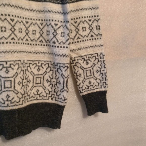 J.Crew Aztec Navajo WOOL+ CASHMERE L/Sleeve Sweater Knit , XXS with MEASUREMENTS - Picture 3 of 6